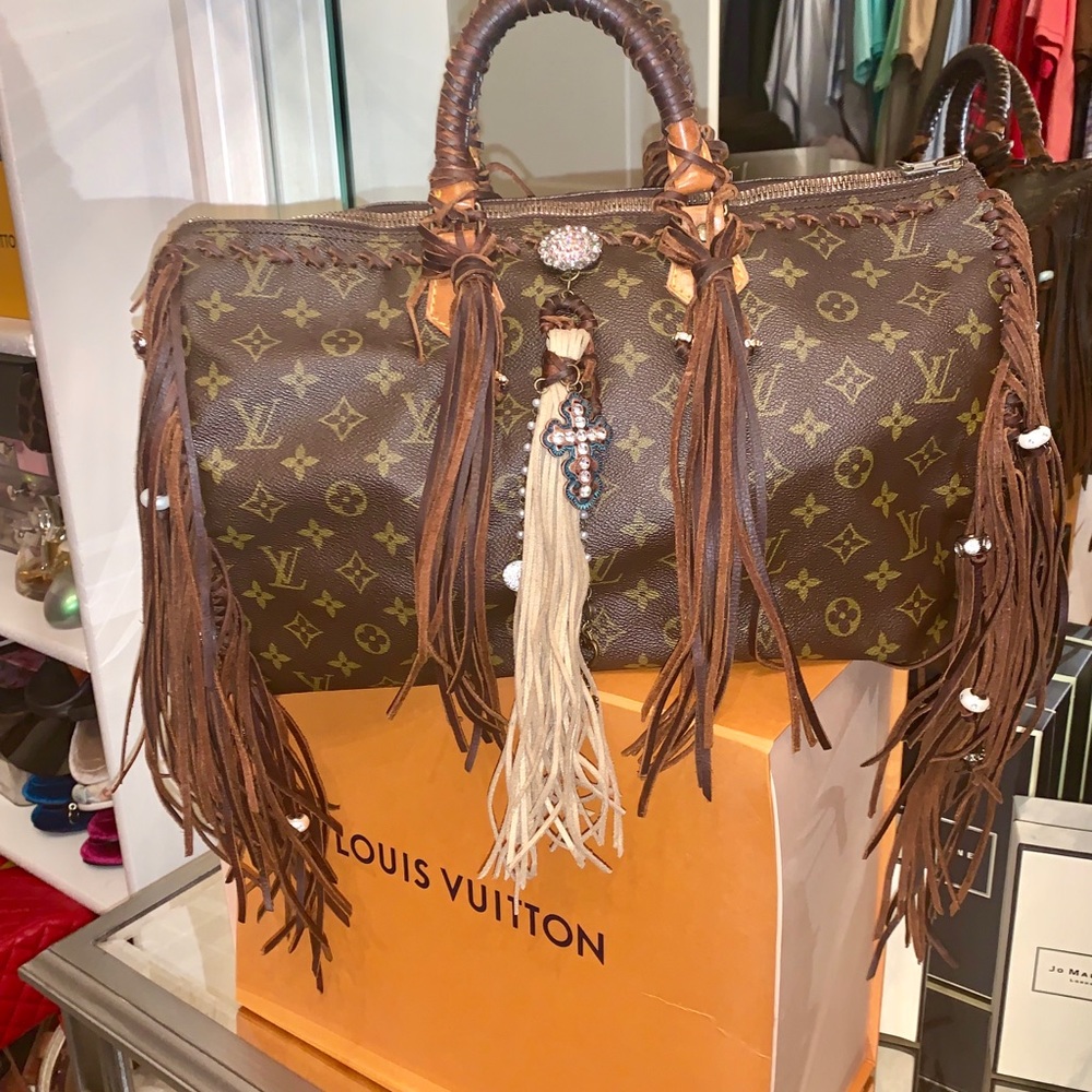 Fringed louis Vuitton speedy 35 ml